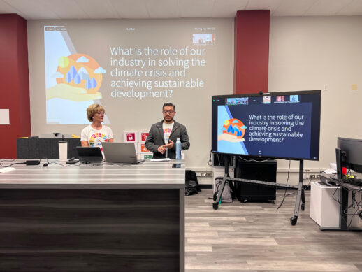 SAVe co-founders Christina De Bono and Joe Perez kick off the workshop at USC.Photo: Lorenzo Bernardi and the University of Southern California